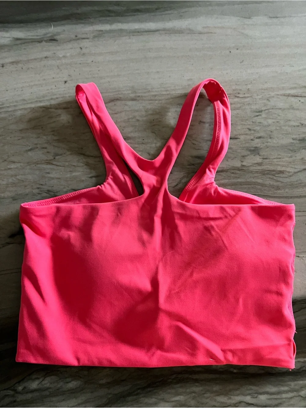 lululemon athletica Vibrant Pink Racerback Crop Sports Bra